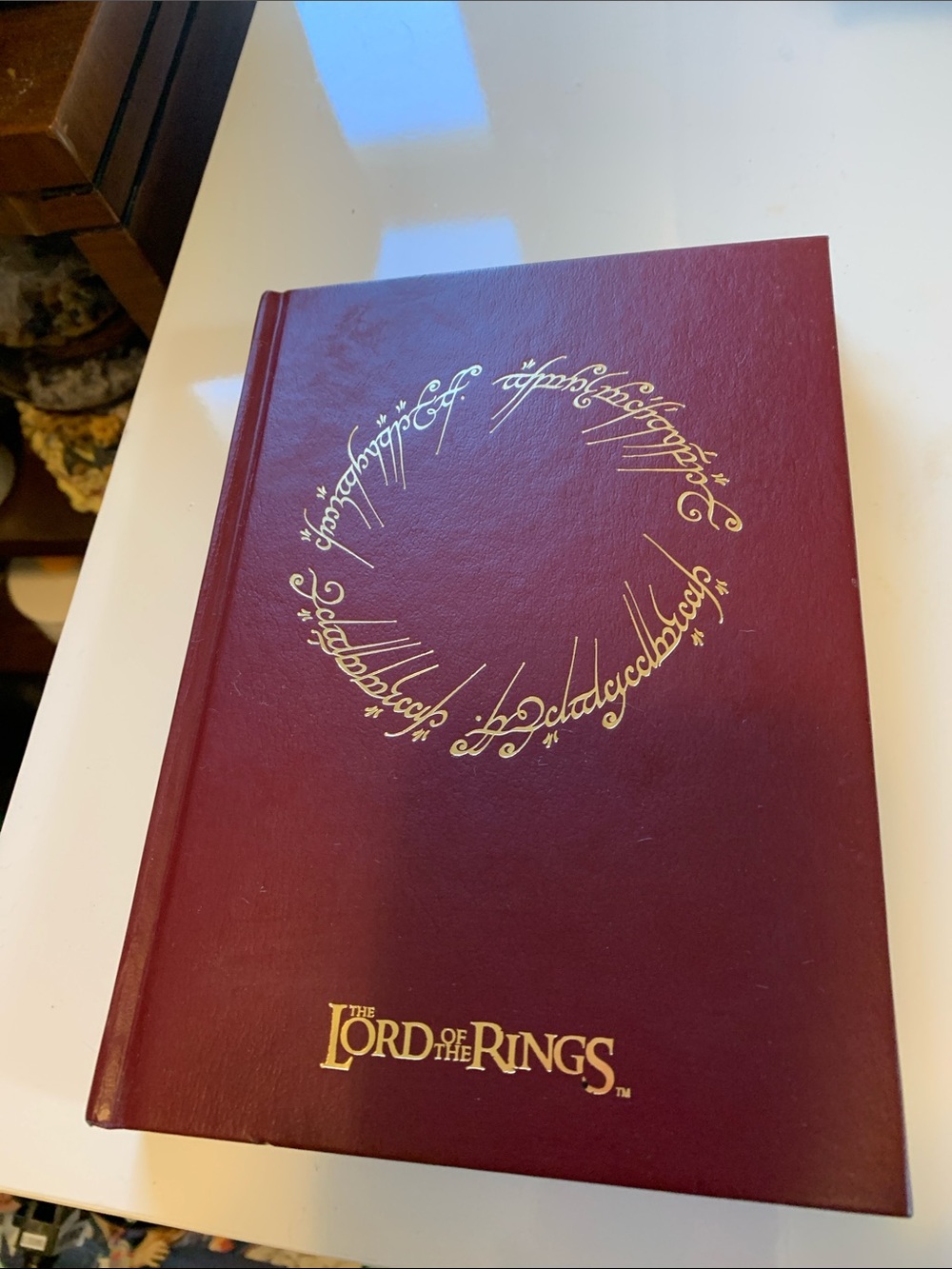The Lord of the Rings Decorative Hardcover Book - Burgundy with Gold Foil
